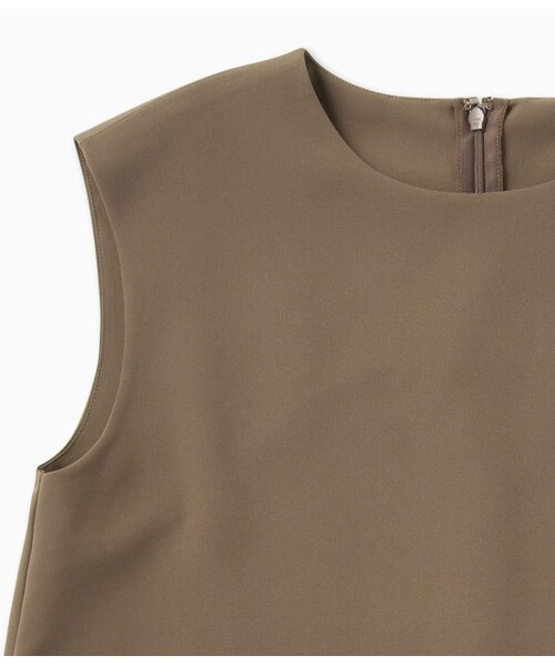 LE JUN（ルジュン）の「ダブルクロスノースリーブブラウス（トップス・レディース・ブラック/カーキ・F）」の8枚目の写真