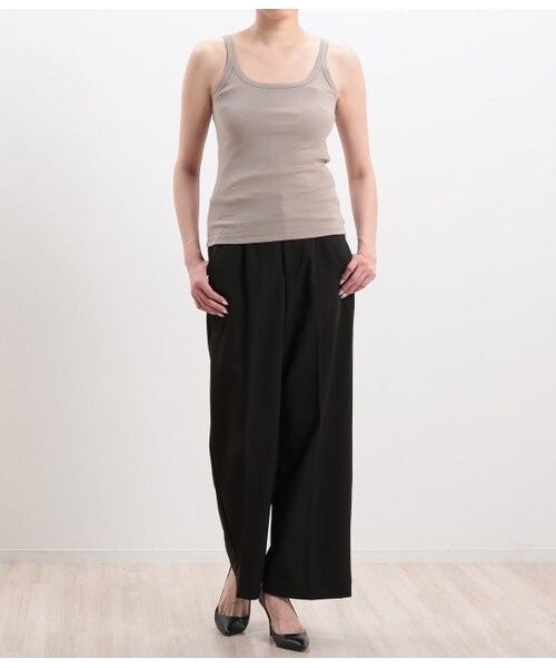 LE JUN（ルジュン）の「フライスタンクトップ（トップス・レディース・ブラック/グレー/オフホワイト/ベージュ・F）」の14枚目の写真