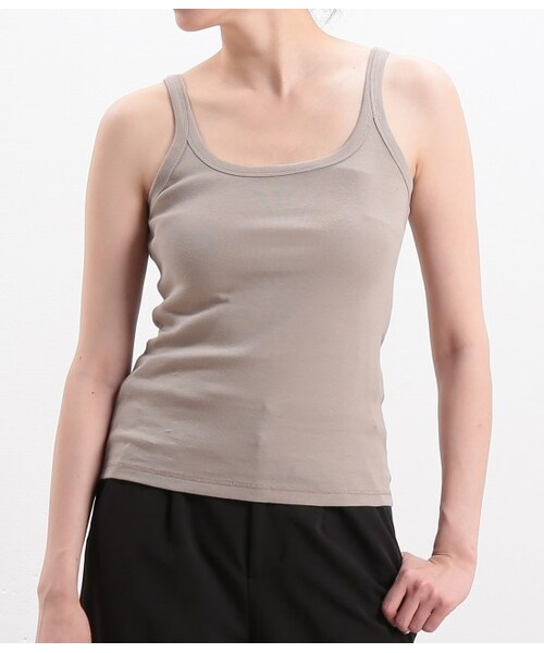 LE JUN（ルジュン）の「フライスタンクトップ（トップス・レディース・ブラック/グレー/オフホワイト/ベージュ・F）」の7枚目の写真
