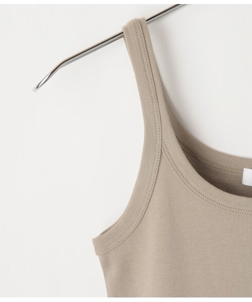 LE JUN（ルジュン）の「フライスタンクトップ（トップス・レディース・ブラック/グレー/オフホワイト/ベージュ・F）」の10枚目の写真