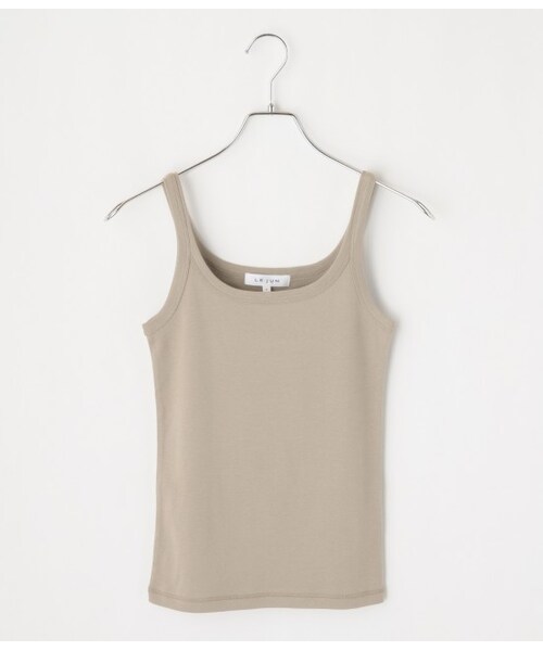 LE JUN（ルジュン）の「フライスタンクトップ（トップス・レディース・ブラック/グレー/オフホワイト/ベージュ・F）」の5枚目の写真