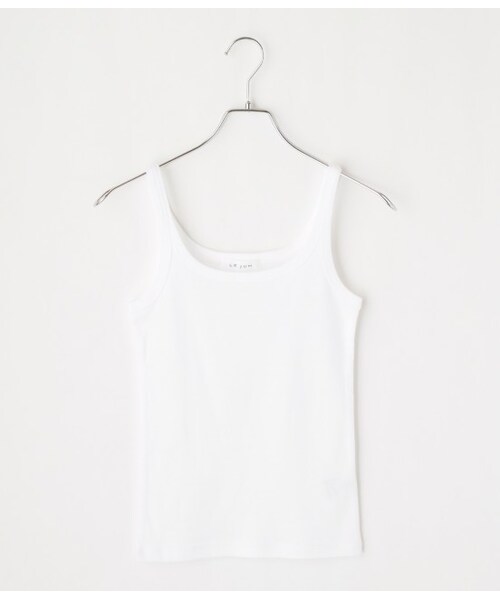 LE JUN（ルジュン）の「フライスタンクトップ（トップス・レディース・ブラック/グレー/オフホワイト/ベージュ・F）」の4枚目の写真