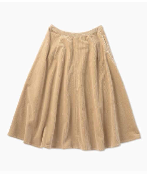 LE JUN（ルジュン）の「コーデュロイフレアースカート（スカート・レディース・オフホワイト/ベージュ・S/M）」の3枚目の写真