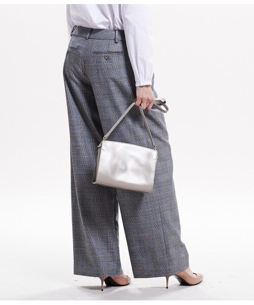 LE JUN（ルジュン）の「サキソニータックワイドパンツ（パンツ・レディース・ブラック/グレー・S/M）」の6枚目の写真