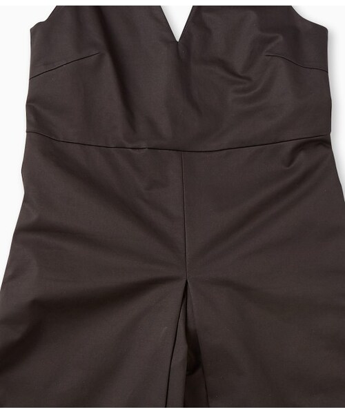 LE JUN（ルジュン）の「ツイルVネックサロペット（ワンピース/ドレス・レディース・ブラック/カーキ・F）」の11枚目の写真