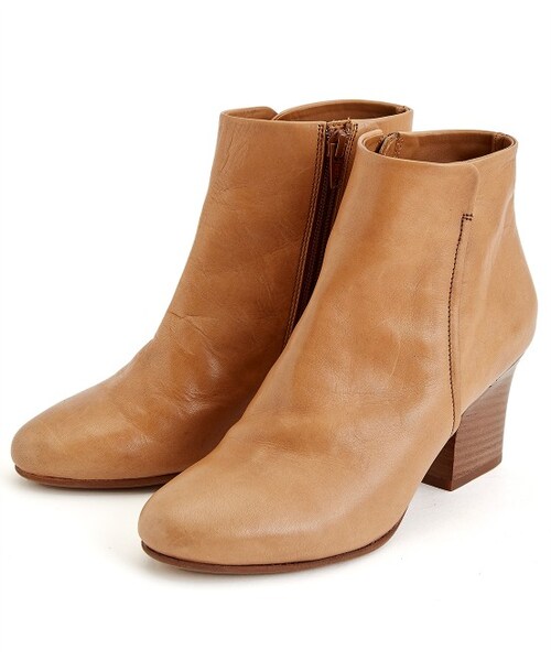 ADAM ET ROPE'（アダムエロペ）の「ベーシックショートブーツ（シューズ・レディース・ブラック/ベージュ系・36.0/37.0/38.0/39.0）」の3枚目の写真