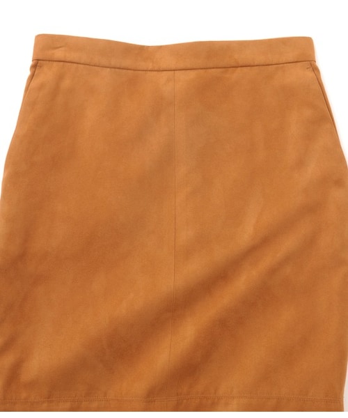ADAM ET ROPE'（アダムエロペ）の「フェイクスエードミディ丈スカート（スカート・レディース・キャメル/ベージュ・36/38）」の5枚目の写真