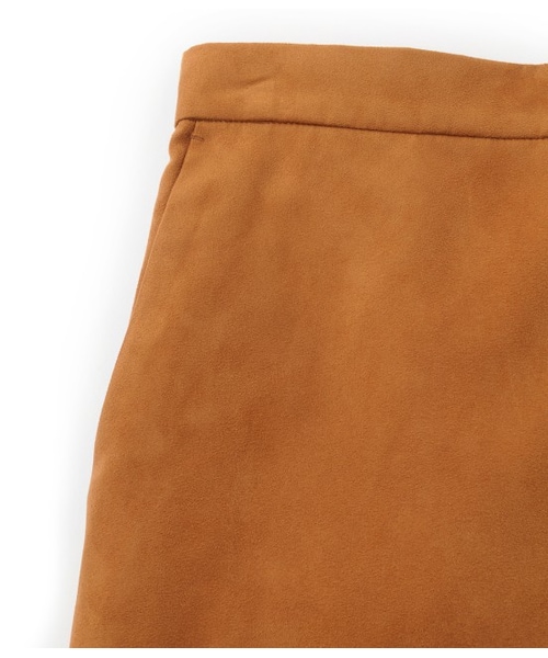 ADAM ET ROPE'（アダムエロペ）の「フェイクスエードミディ丈スカート（スカート・レディース・キャメル/ベージュ・36/38）」の6枚目の写真