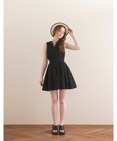 Pazzo パッゾ の 清雅佳人蝴蝶結綴飾洋裝 ワンピース ドレス Wear