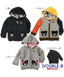 MIKI HOUSE | 【ダブルＢ】編みモチーフつきパーカー(その他アウター)