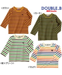 MIKI HOUSE | 【ダブルＢ】★Everyday Double_B★厚手のボーダー長袖Ｔシャツ(Tシャツ/カットソー)