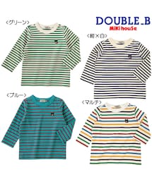 MIKI HOUSE | 【ダブルＢ】★Everyday Double_B★ボーダー長袖Ｔシャツ(Tシャツ/カットソー)