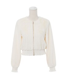 mon Lily | フリルシャーリングファーブルゾン(ジャケット/アウター)