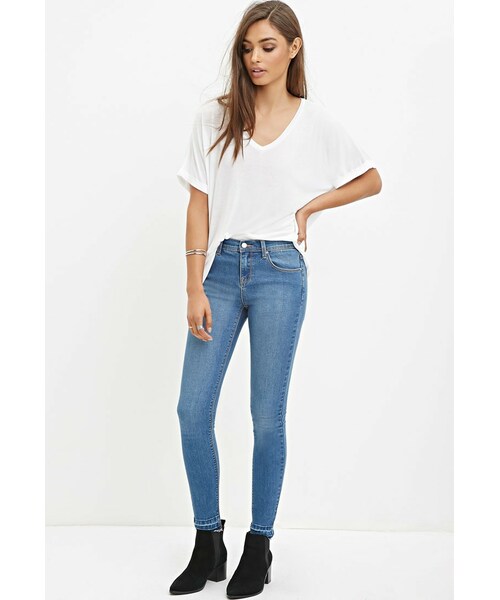 FOREVER 21(フォーエバー トゥエンティーワン)の「ローライズスキニージーンズ(その他・レディース・DARK DENIM/MEDIUM DENIM/LIGHT DENIM・24/25/26/27/28)」の5枚目の写真