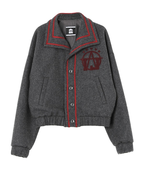 PAMEO POSE(パメオポーズ)の「A-MATE BLOUSON(ブルゾン・レディース・グレー/ブラック・F)」の1枚目の写真