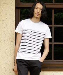 wjk 1 mile | wjk/ダヴルジェイケイ/バスクボーダー プレミアム半袖Ｔ(Tシャツ/カットソー)