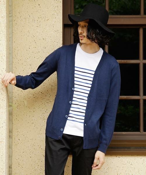 wjk 1 mile（ダブルジェイケイワンマイル）の「wjk/ダヴルジェイケイ/バスクボーダー プレミアム半袖Ｔ（Tシャツ/カットソー・メンズ・ホワイト×グレー/ホワイト×ブルー/ホワイト×レッド/ネイビー・SMALL/MEDIUM/LARGE/X-LARGE）」の21枚目の写真