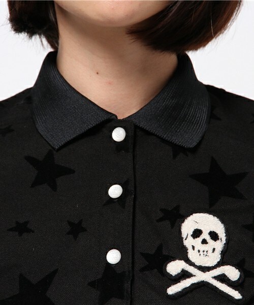 MARK & LONA(マークアンドロナ)の「Stellar Polo(ポロシャツ・レディース・ホワイト/ブラック/ヘザ-グレー・SMALL/MEDIUM)」の7枚目の写真