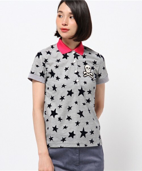 MARK & LONA(マークアンドロナ)の「Stellar Polo(ポロシャツ・レディース・ホワイト/ブラック/ヘザ-グレー・SMALL/MEDIUM)」の3枚目の写真