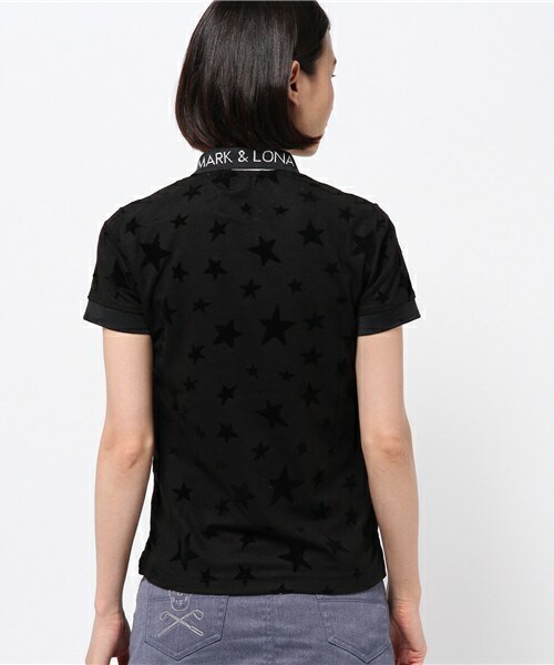 MARK & LONA(マークアンドロナ)の「Stellar Polo(ポロシャツ・レディース・ホワイト/ブラック/ヘザ-グレー・SMALL/MEDIUM)」の6枚目の写真