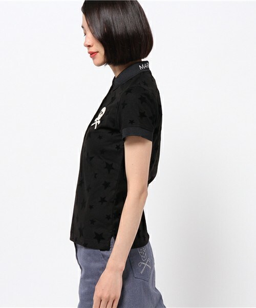 MARK & LONA(マークアンドロナ)の「Stellar Polo(ポロシャツ・レディース・ホワイト/ブラック/ヘザ-グレー・SMALL/MEDIUM)」の5枚目の写真