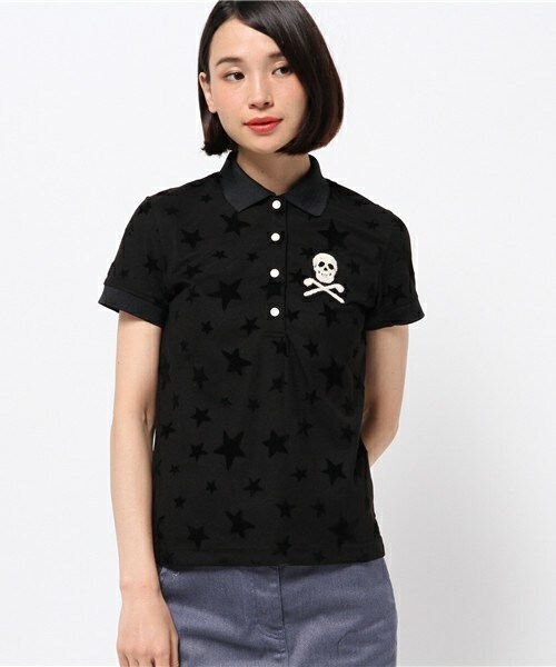 MARK & LONA(マークアンドロナ)の「Stellar Polo(ポロシャツ・レディース・ホワイト/ブラック/ヘザ-グレー・SMALL/MEDIUM)」の2枚目の写真