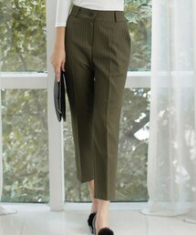 DHOLIC | ストライプハイウエストスリムフィットスラックスパンツ(スラックス)