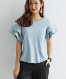 DHOLIC | ティアードフリルスリーブトップス(Tシャツ/カットソー)