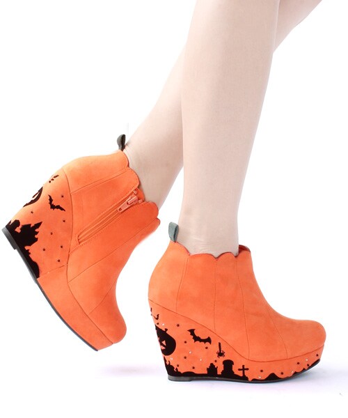 RANDA（ランダ）の「Halloween/Jack-o'-Lantern（シューズ・レディース・オレンジ・S/M/L）」の2枚目の写真