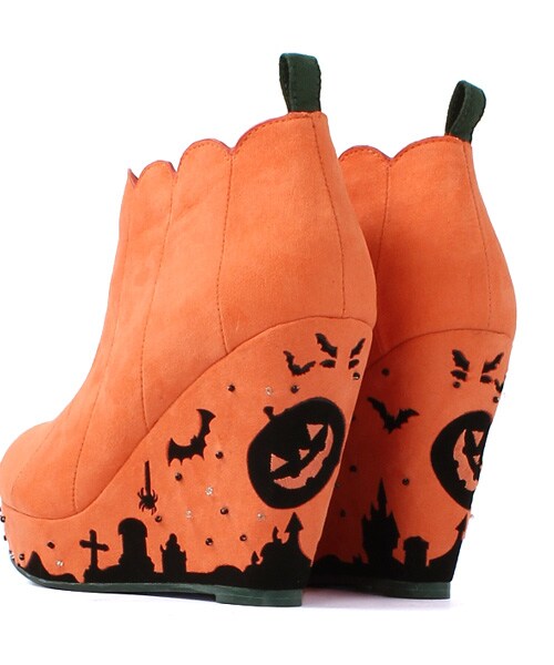 RANDA（ランダ）の「Halloween/Jack-o'-Lantern（シューズ・レディース・オレンジ・S/M/L）」の4枚目の写真
