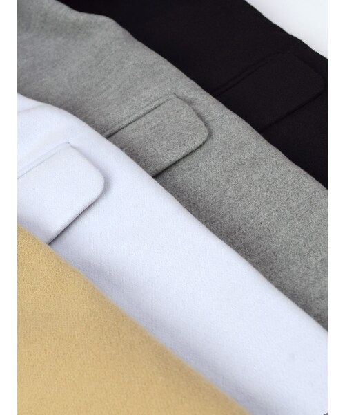 w closet（ダブルクローゼット）の「【予約】シングルチェスターコート（ジャケット/アウター・レディース・Lブルー/キャメル/グレー/ブラック・FREE）」の12枚目の写真