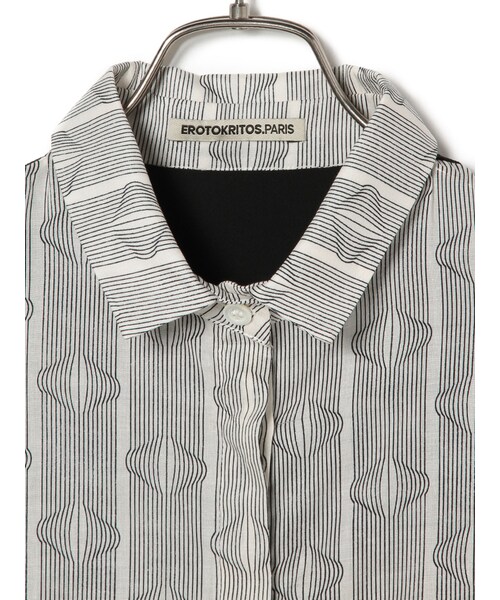 Usagi pour toi（ウサギプゥトワ）の「EROTOKRITOS プリントシャツドレス（その他・black・0）」の3枚目の写真