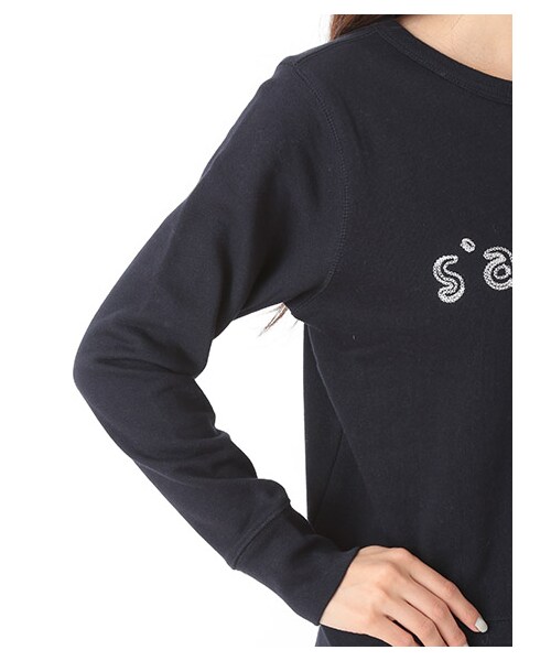 Green　Parks（グリーンパークス）の「Nフロント刺繍スウエットプルオーバー（トップス・オフホワイト/杢グレー/ネイビー・F）」の8枚目の写真