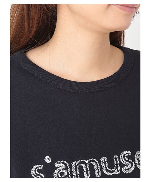 Green　Parks（グリーンパークス）の「Nフロント刺繍スウエットプルオーバー（トップス・オフホワイト/杢グレー/ネイビー・F）」の7枚目の写真