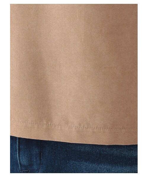 E hyphen world gallery(イーハイフンワールドギャラリー)の「・7Sフロント異素材切替バックジッププルオーバー(トップス・ブラック/ベージュ/ネイビー・F)」の10枚目の写真