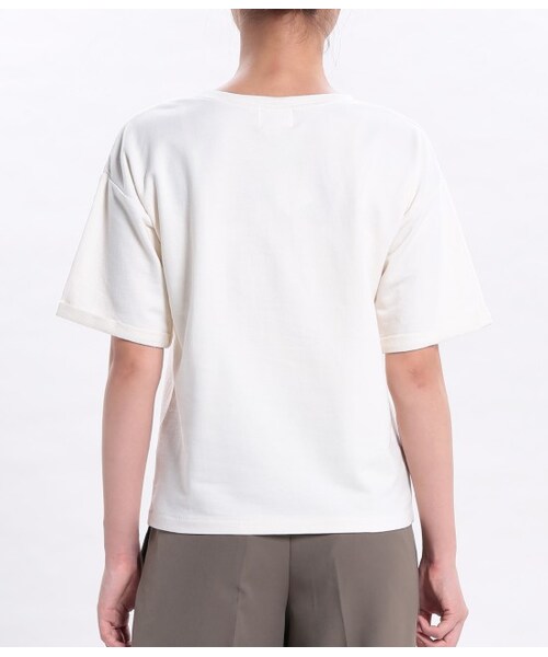 LE JUN(ルジュン)の「フリンジウラケプルオーバー(トップス・レディース・ブラック/オフホワイト/キャメル・F)」の7枚目の写真