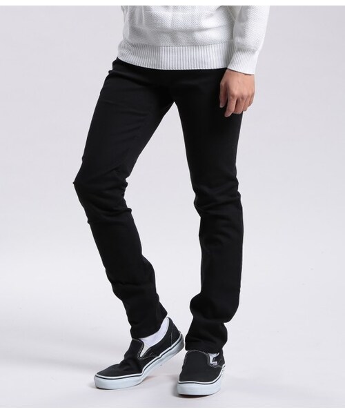 JUNRED（ジュンレッド）の「ストレッチスキニーパンツ（パンツ・メンズ・ブラック/オフホワイト/カーキ/レンガ・0/1/2）」の2枚目の写真