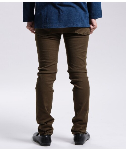 JUNRED（ジュンレッド）の「ストレッチスキニーパンツ（パンツ・メンズ・ブラック/オフホワイト/カーキ/レンガ・0/1/2）」の7枚目の写真