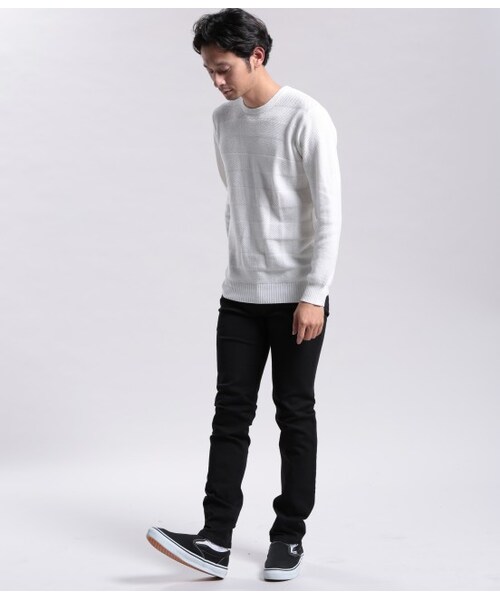 JUNRED（ジュンレッド）の「ストレッチスキニーパンツ（パンツ・メンズ・ブラック/オフホワイト/カーキ/レンガ・0/1/2）」の15枚目の写真