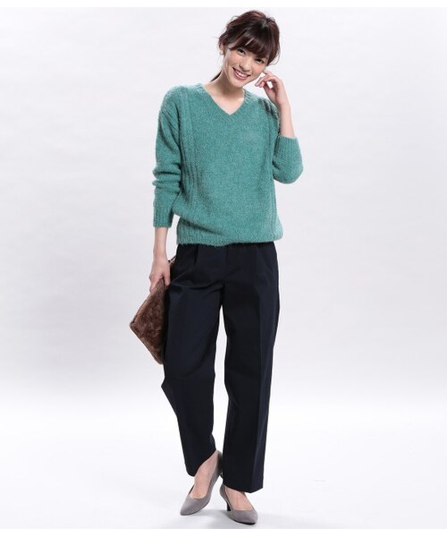 ROPE' PICNIC(ロペピクニック)の「綿ツイル起毛ワイドパンツ(パンツ・レディース・キャメル/カーキ/ネイビー・36/38)」の11枚目の写真