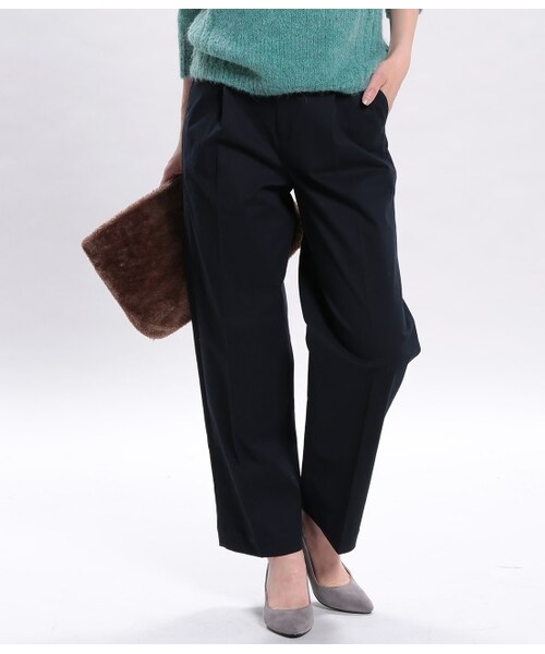 ROPE' PICNIC(ロペピクニック)の「綿ツイル起毛ワイドパンツ(パンツ・レディース・キャメル/カーキ/ネイビー・36/38)」の1枚目の写真