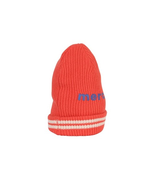 mercibeaucoup,（メルシーボークー）の「メルシーボークー、 / メルニット帽 / 帽子（帽子・レディース・off white/orange/black・F）」の6枚目の写真