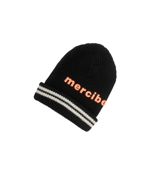 mercibeaucoup,（メルシーボークー）の「メルシーボークー、 / メルニット帽 / 帽子（帽子・レディース・off white/orange/black・F）」の2枚目の写真