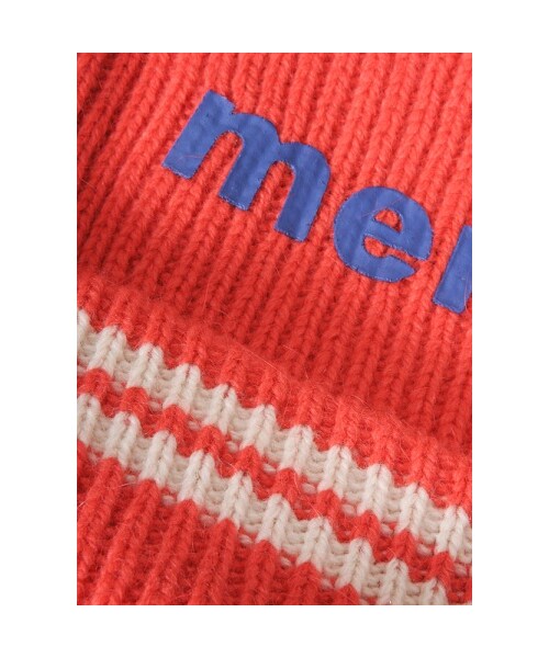 mercibeaucoup,（メルシーボークー）の「メルシーボークー、 / メルニット帽 / 帽子（帽子・レディース・off white/orange/black・F）」の5枚目の写真