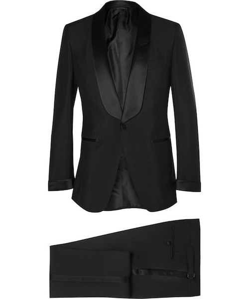 TOM FORD（トム フォード）の「Tom Ford Black Slim-Fit Mohair and 