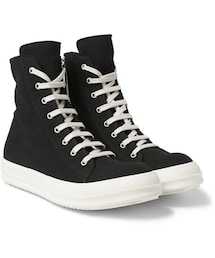 Rick Owens | Rick Owens DRKSHDW Canvas High-Top Sneakers(スニーカー)