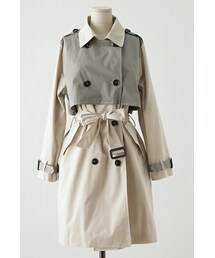 imvely | 配色トレンチコート(トレンチコート)