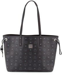 MCM | MCM Shopper Project Visetos Medium Reversible Shopper Tote Bag, Black(トートバッグ)