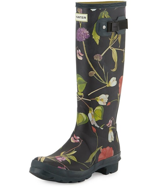 Hunter floral rain boots Clearance