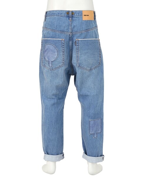 Ne-net（ネネット）の「メンズ セルヴィッチパッチデニム / パンツ（パンツ・メンズ・blue/navy・03）」の5枚目の写真